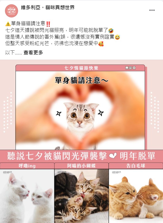 Facebook 社群贴文范例